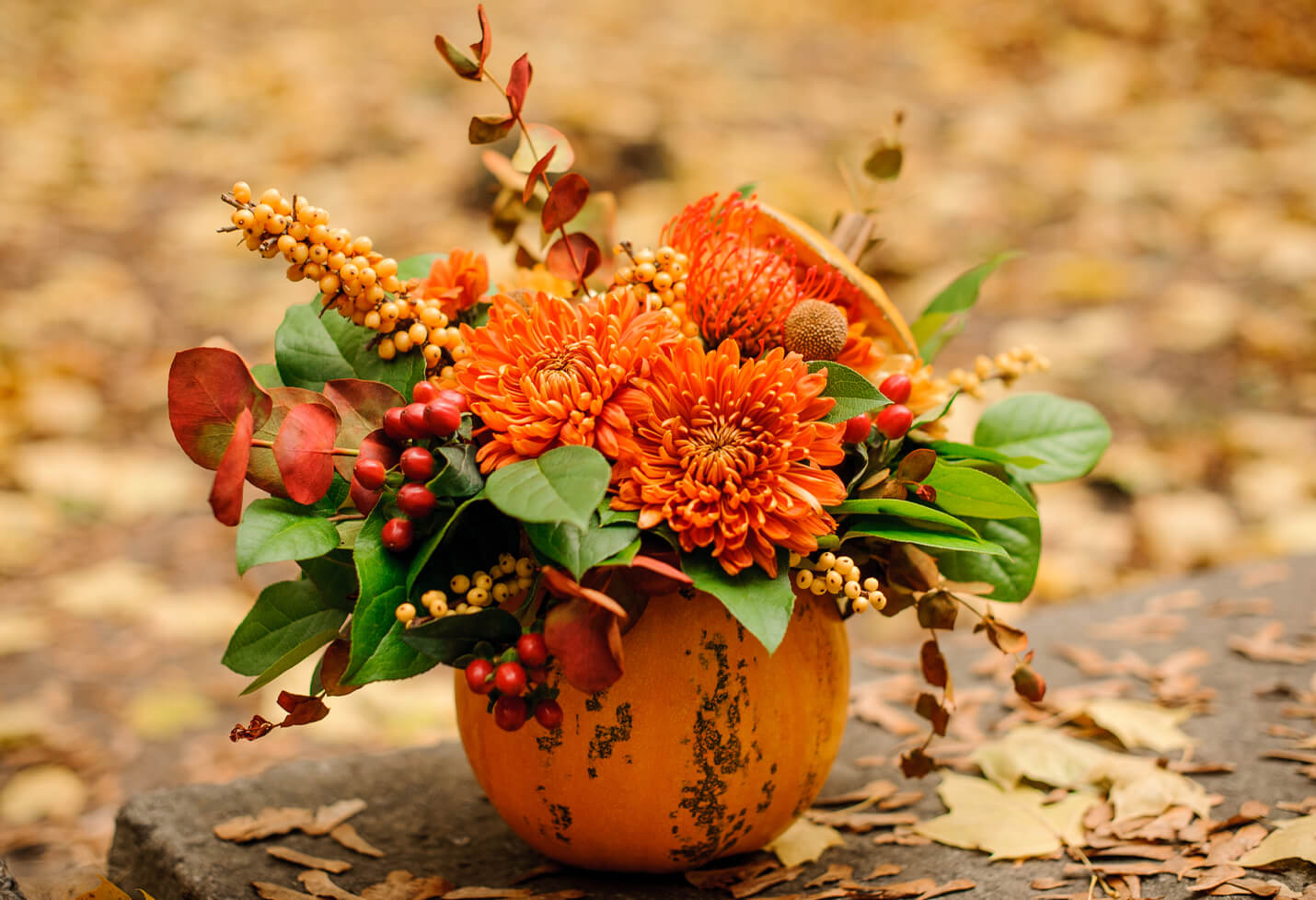Halloween Pumpkin Flower Arranging Class