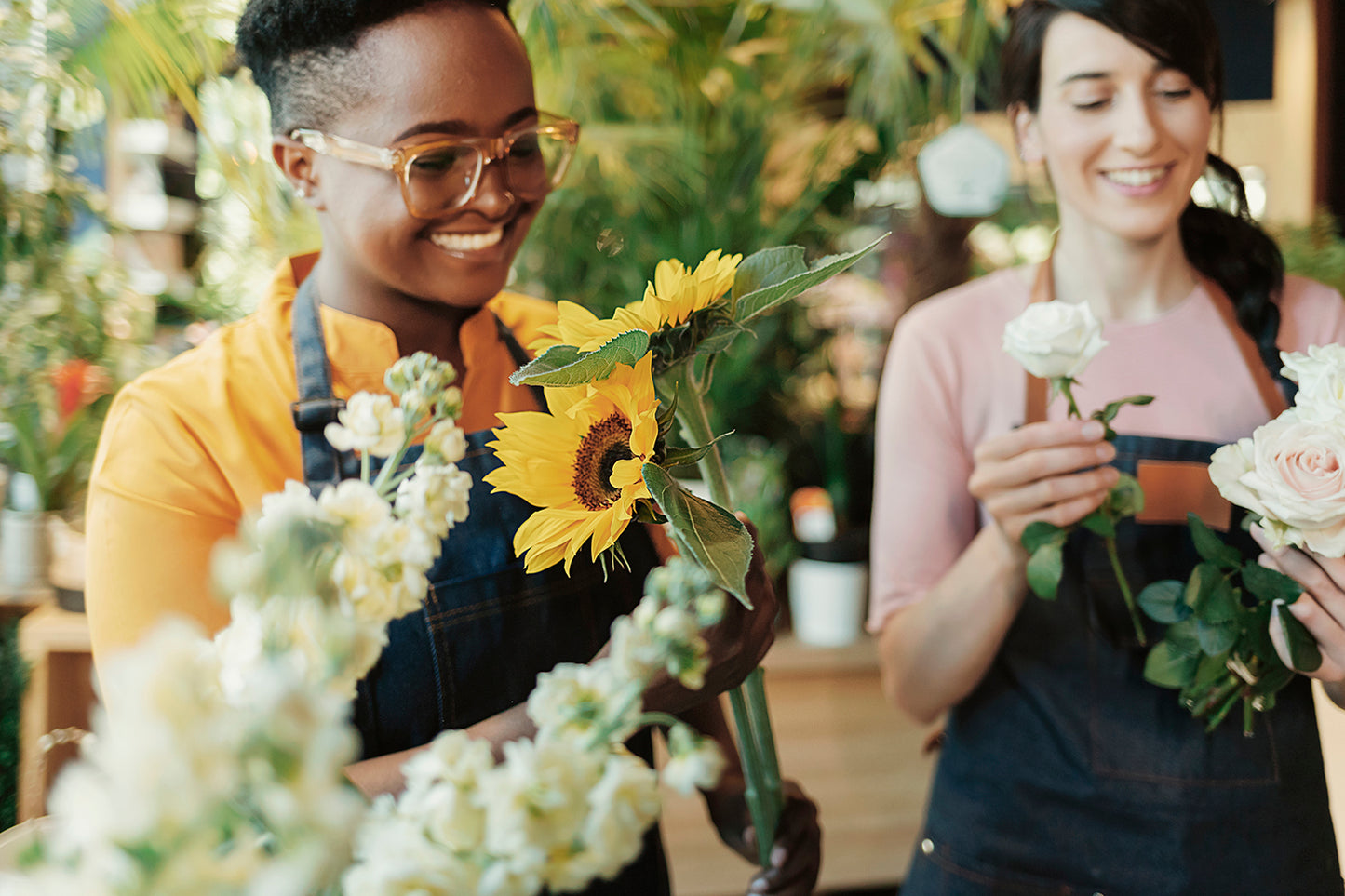 Sunflowers! The Floral Design Class
