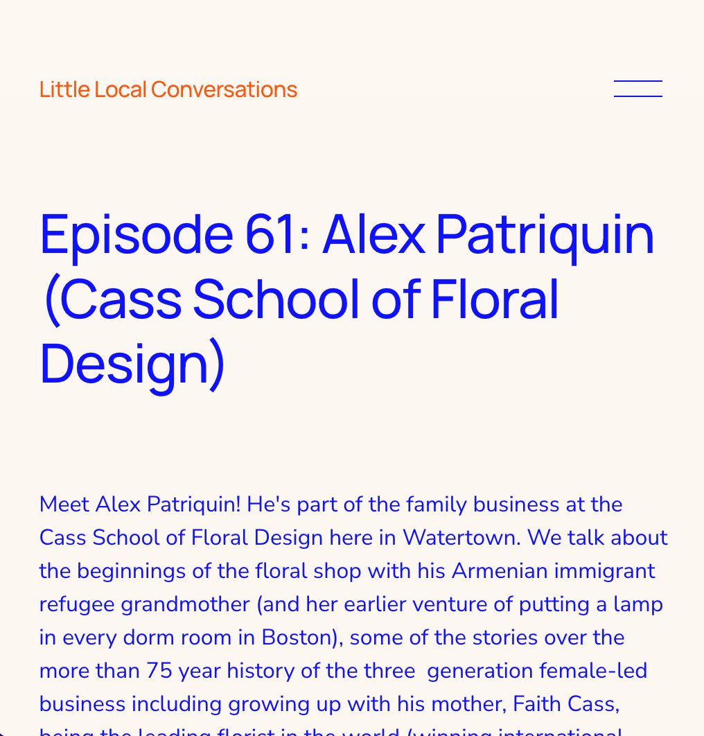 Inside Cass: A Conversation with Alex Patriquin on Little Local Conversations