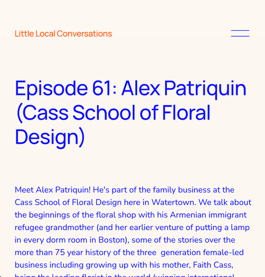 Inside Cass: A Conversation with Alex Patriquin on Little Local Conversations