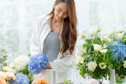 Blue Blooms Flower Arranging Class