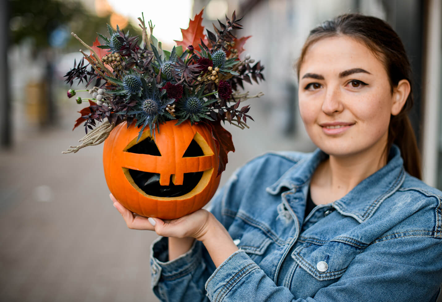 Halloween Pumpkin Flower Arranging Class
