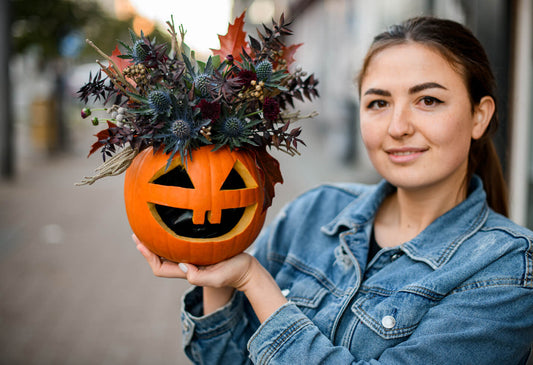 Halloween Pumpkin Flower Arranging Class